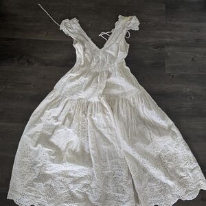 White Eyelet Lace Dress